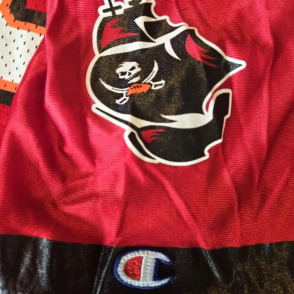 Vintage Champion Keyshawn Johnson Tampa Bay Buccaneers Jersey Red 44 L READ - Picture 4 of 7